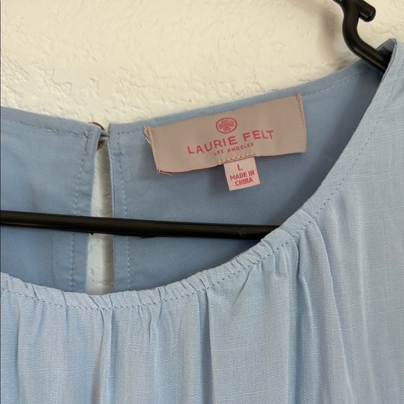 Laurie Felt Elegant Blue Sleeveless Dress - Picture 3 of 11